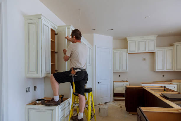 Open concept kitchen conversion in Morrisville by JMT Kitchen Cabinet